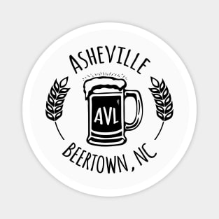 Beertown Asheville, NC - Black G 03 Magnet